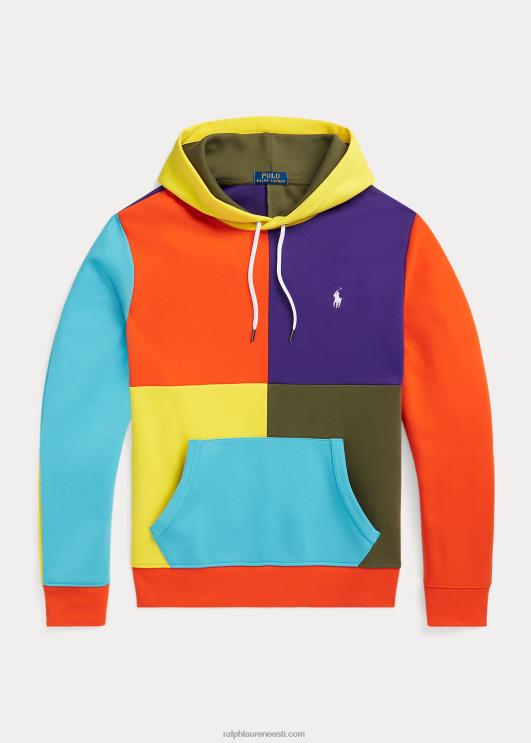 Ralph Lauren mehed vetthülgav topeltkootud kapuuts PR0V1638 purjetav oranž multi