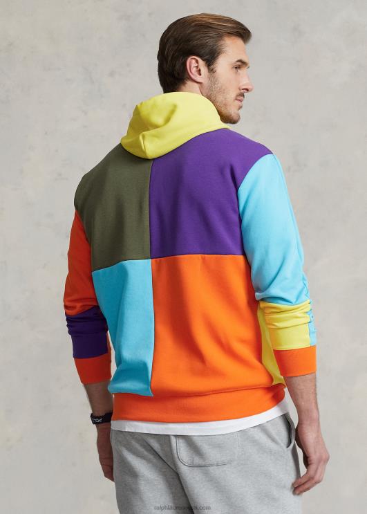 Ralph Lauren mehed vetthülgav topeltkootud kapuuts PR0V1638 purjetav oranž multi