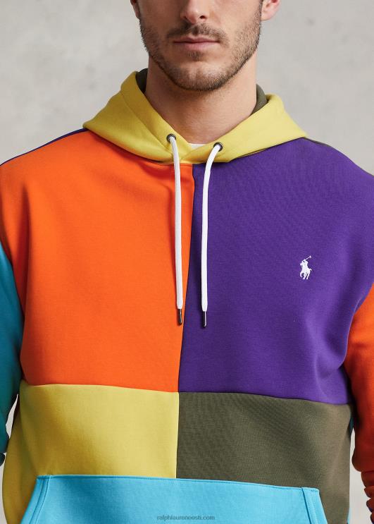 Ralph Lauren mehed vetthülgav topeltkootud kapuuts PR0V1638 purjetav oranž multi