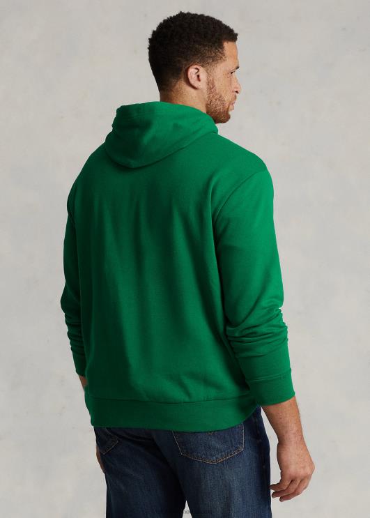 Ralph Lauren mehed virnastatud logoga fliisist kapuuts PR0V1897 esmane roheline