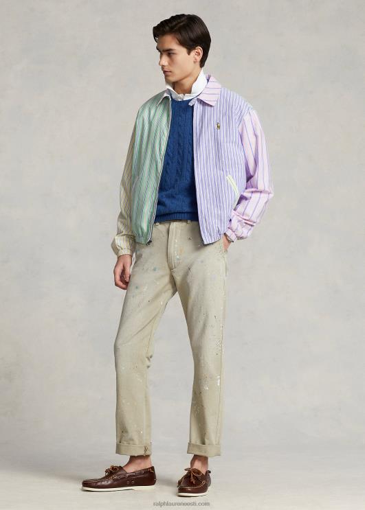 Ralph Lauren mehed bayporti triibuline oxfordi lõbus jope PR0V8603 triibuline multi