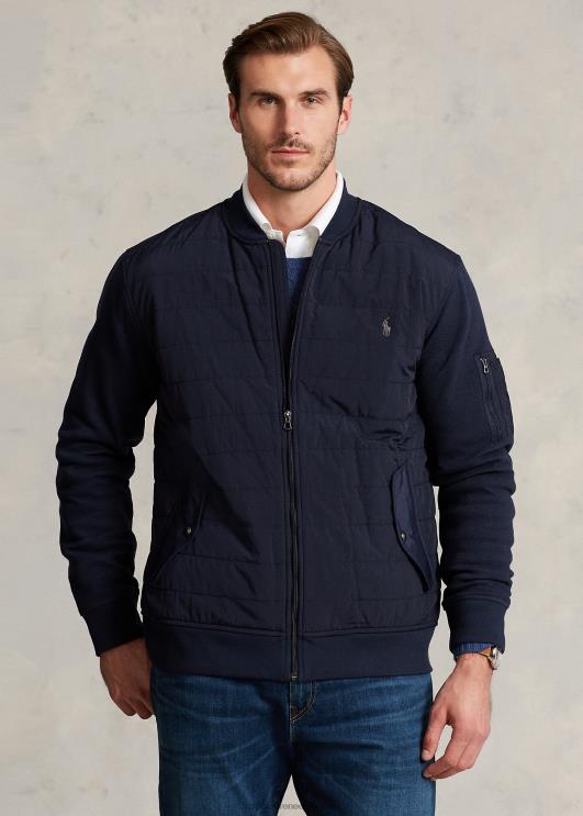 Ralph Lauren mehed hübriid bomber jope PR0V1383 lennuväe merevägi