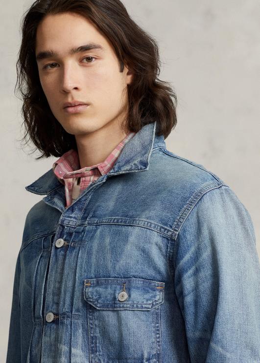 Ralph Lauren mehed hädas teksast rekkamehe jope PR0V1242 glenville