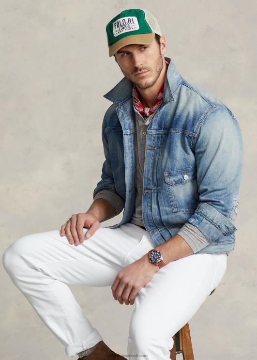 Ralph Lauren mehed hädas teksast rekkamehe jope PR0V1655 sinine