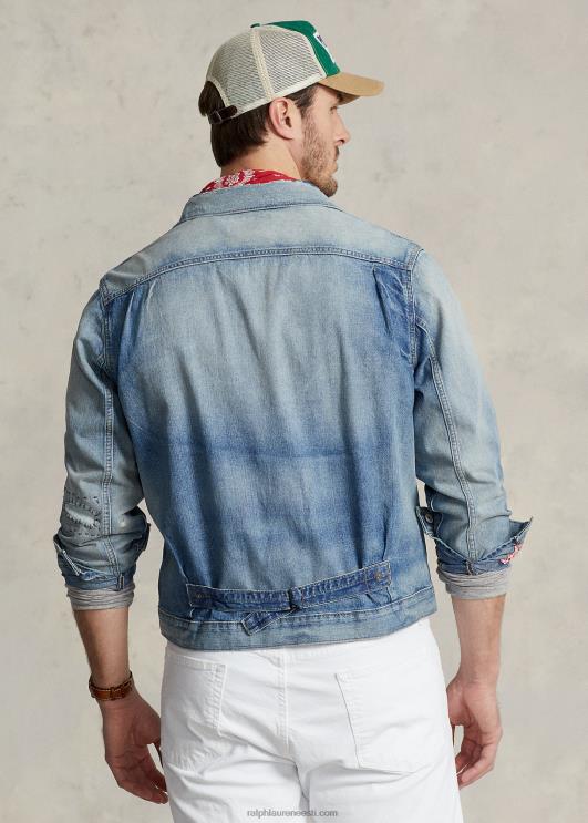 Ralph Lauren mehed hädas teksast rekkamehe jope PR0V1655 sinine