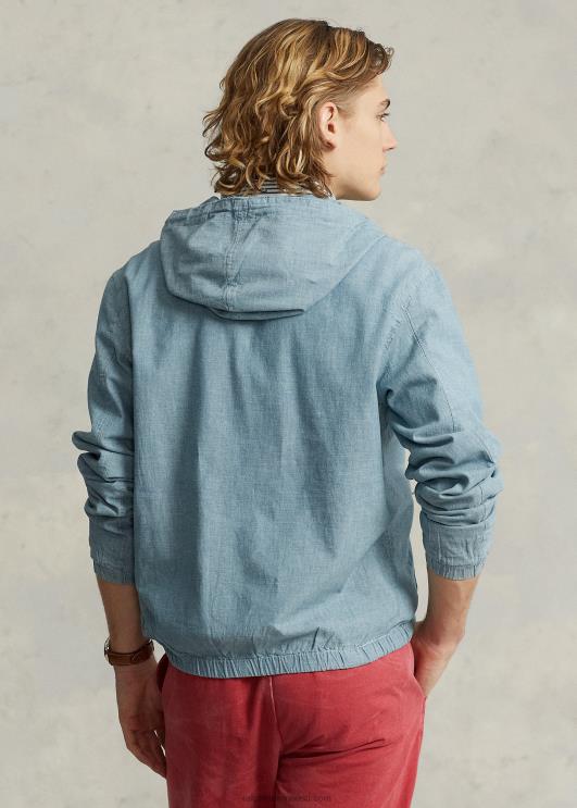 Ralph Lauren mehed indigo chambray kapuutsiga jope PR0V806 chambray