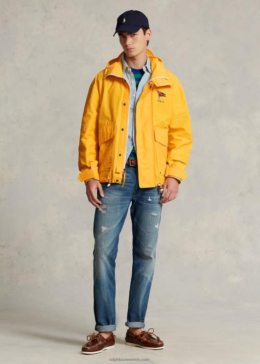 Ralph Lauren mehed kaetud kapuutsiga jope PR0V1280 libe kollane