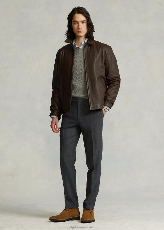 Ralph Lauren mehed lambanahast jakk PR0V1031 piisonipruun