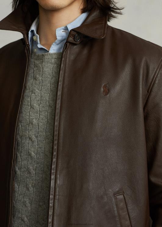 Ralph Lauren mehed lambanahast jakk PR0V1031 piisonipruun
