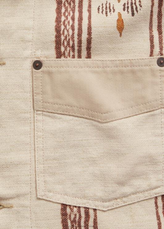 Ralph Lauren mehed linane-puuvillane särk jakk PR0V8703 kivi multi