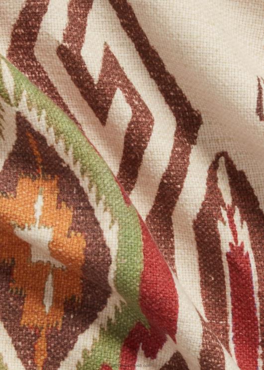 Ralph Lauren mehed linane-puuvillane särk jakk PR0V8703 kivi multi