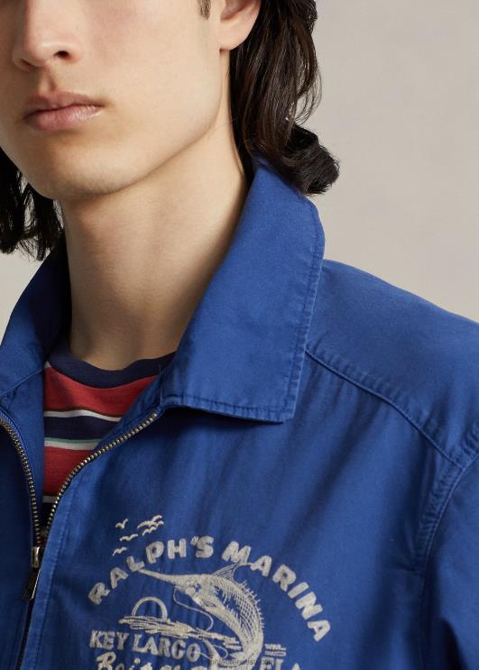 Ralph Lauren mehed marina poplin jope PR0V8634 kuninglik viinamarjaistandus