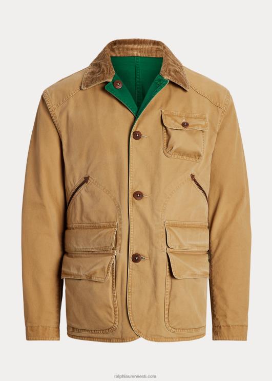 Ralph Lauren mehed ümberpööratav lõuendist tarbejope PR0V8519 päevane päevitus/uus mets