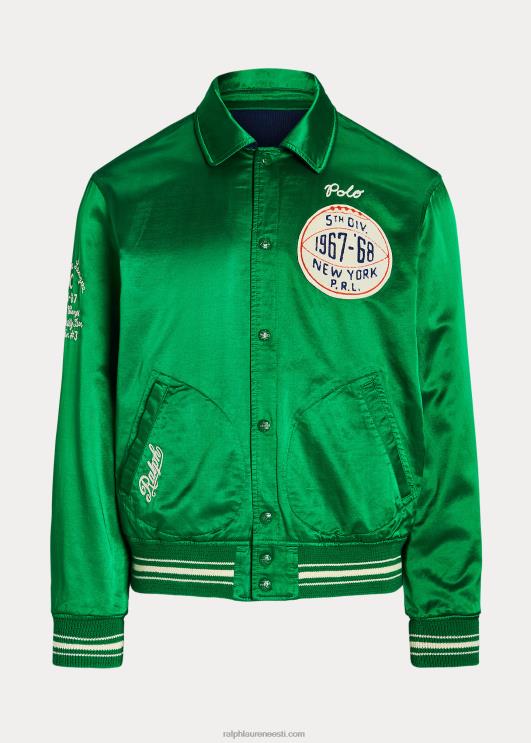 Ralph Lauren mehed ümberpööratav ülikoolist inspireeritud jakk PR0V1073 Newporti merevägi/kuninglik