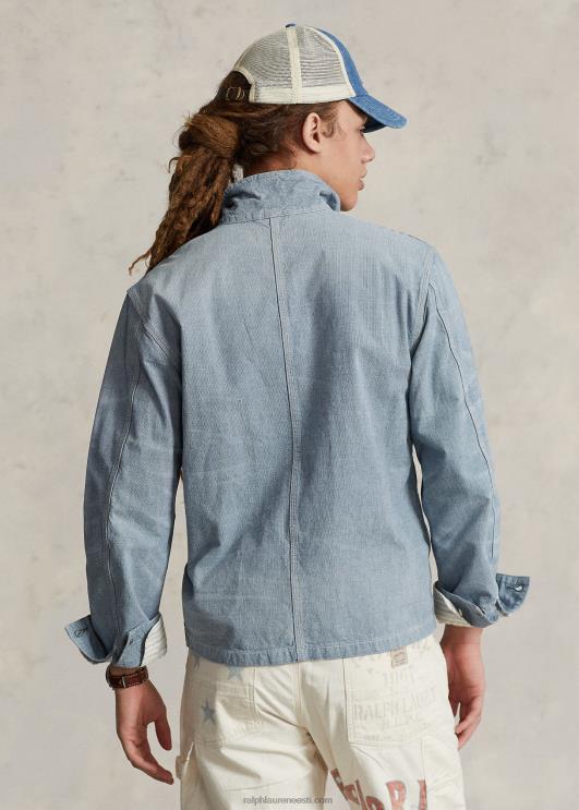 Ralph Lauren mehed micro-check indigo teksajakk PR0V119 tiverton