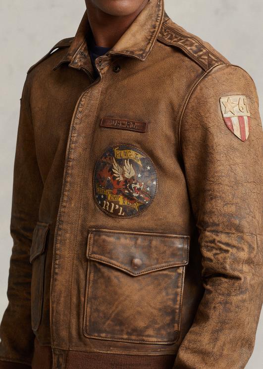 Ralph Lauren mehed nahast lennujope PR0V902 jahimees pruun