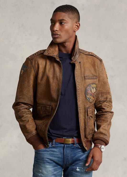 Ralph Lauren mehed nahast lennujope PR0V902 jahimees pruun