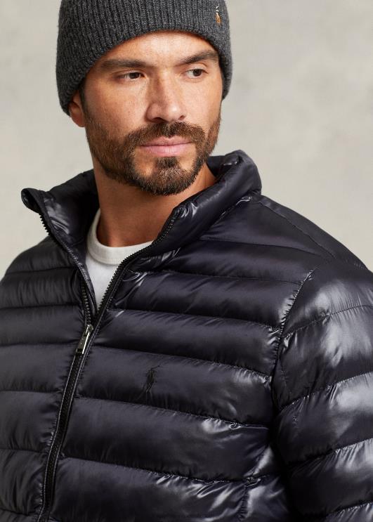 Ralph Lauren mehed pakitav vetthülgav jope PR0V1898 must läikiv