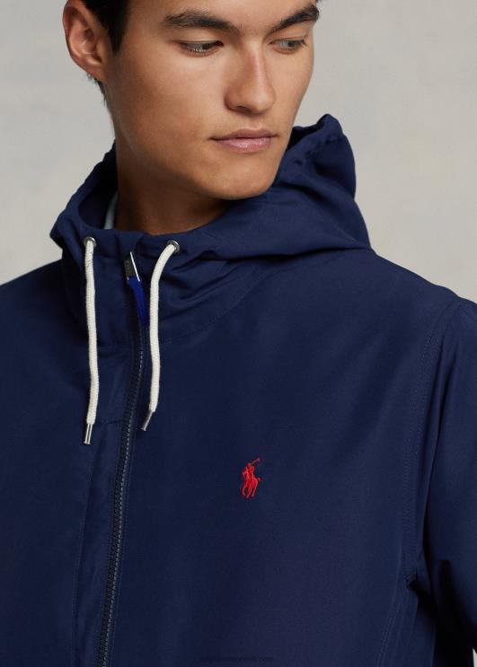 Ralph Lauren mehed pakitav vetthülgav kapuutsiga jope PR0V1207 Newporti merevägi