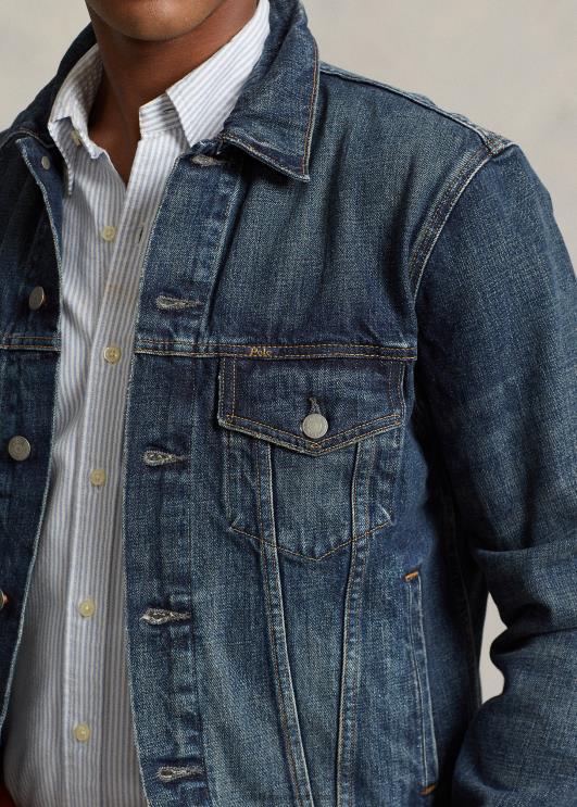 Ralph Lauren mehed pleekinud teksasest rekkamehe jope PR0V911 Trenton