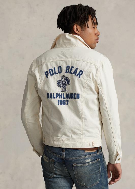 Ralph Lauren mehed polo karu tikitud rekkamehe jope PR0V8523 mineola