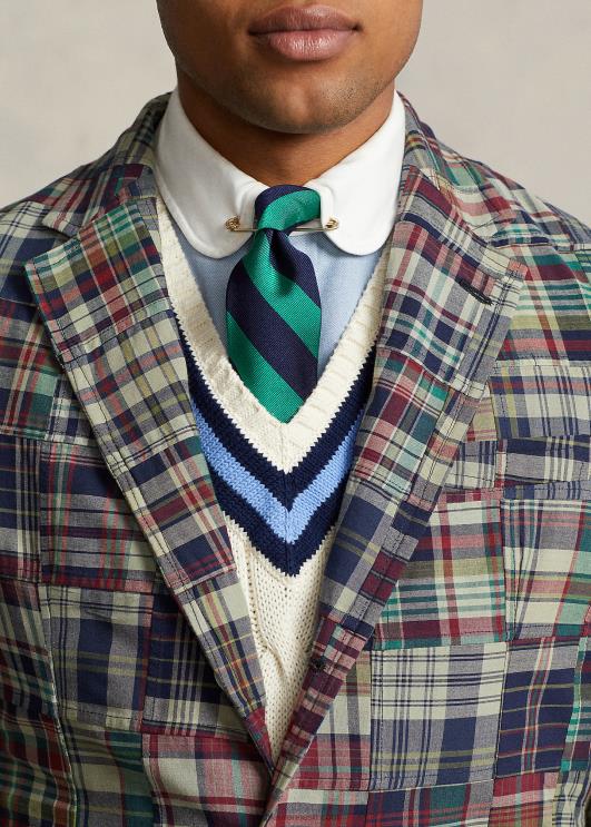 Ralph Lauren mehed polo pehme lapiline madrase ülikonna jope PR0V1120 lapitöö