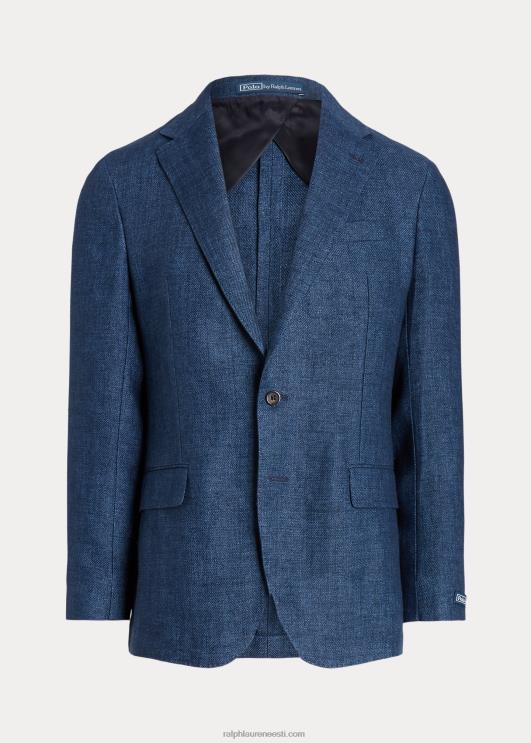 Ralph Lauren mehed polo pehme linane kalasaba ülikonna jope PR0V496 merevägi