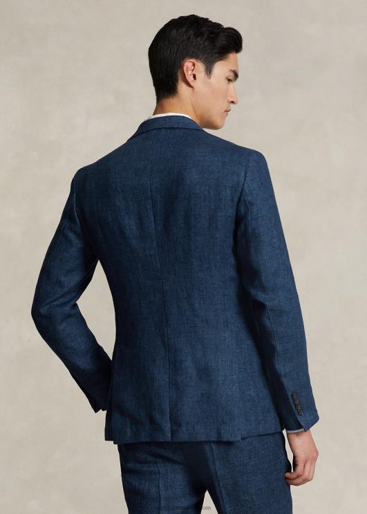 Ralph Lauren mehed polo pehme linane kalasaba ülikonna jope PR0V496 merevägi