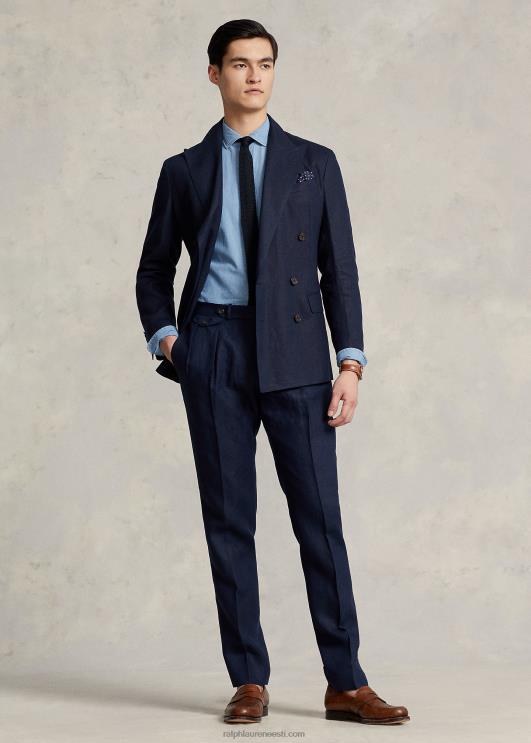 Ralph Lauren mehed polo pehme linane ülikonna jope PR0V1083 tume merevägi