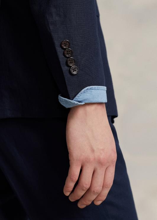 Ralph Lauren mehed polo pehme linane ülikonna jope PR0V1083 tume merevägi