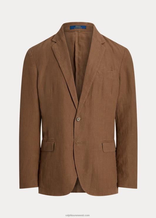 Ralph Lauren mehed polo pehme linane ülikonna jope PR0V8459 pagas pruun