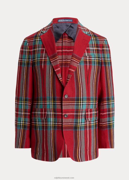 Ralph Lauren mehed polo pehme ruuduline linane ülikonna jope PR0V1272 punane/roheline multi