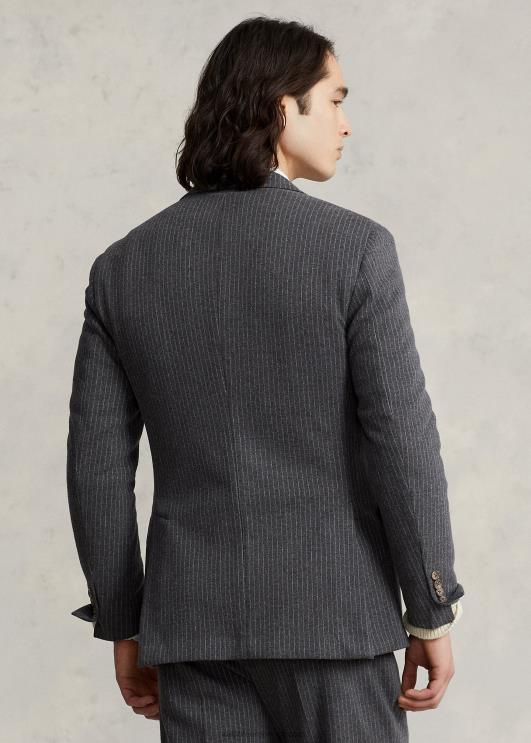 Ralph Lauren mehed polo pehme triibuline kootud ülikonnajakk PR0V1161 tumehall