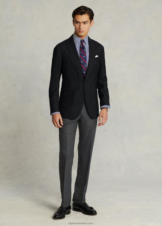 Ralph Lauren mehed polo pehme villane oxfordi ülikonna jope PR0V541 must