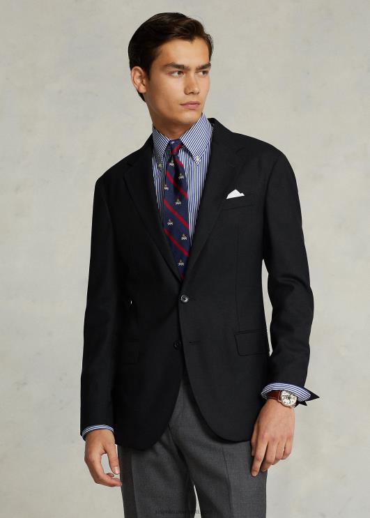 Ralph Lauren mehed polo pehme villane oxfordi ülikonna jope PR0V541 must