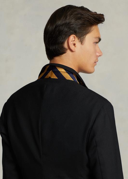 Ralph Lauren mehed polo pehme villane oxfordi ülikonna jope PR0V541 must