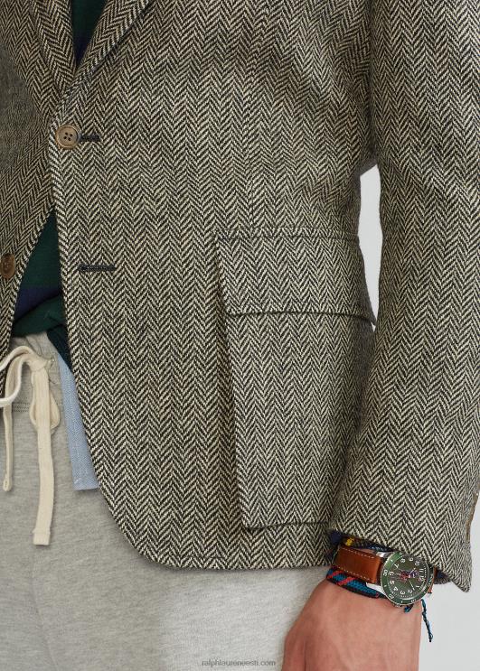 Ralph Lauren mehed rl67 kalasaba jope PR0V1300 must ja kreemjas