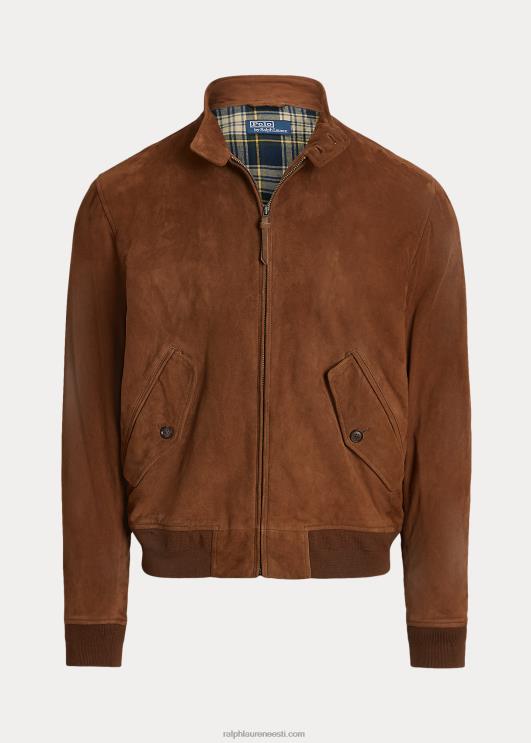 Ralph Lauren mehed seemisnahast jakk PR0V138 maa pruun