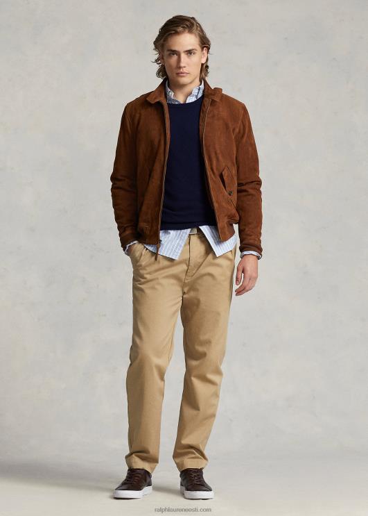 Ralph Lauren mehed seemisnahast jakk PR0V138 maa pruun