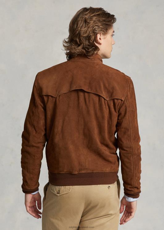 Ralph Lauren mehed seemisnahast jakk PR0V138 maa pruun