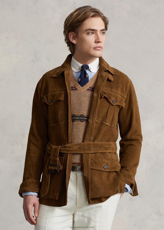 Ralph Lauren mehed seemisnahast vööga tarbejope PR0V1210 sepp pruun