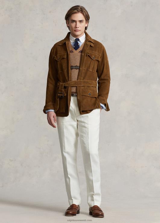 Ralph Lauren mehed seemisnahast vööga tarbejope PR0V1210 sepp pruun