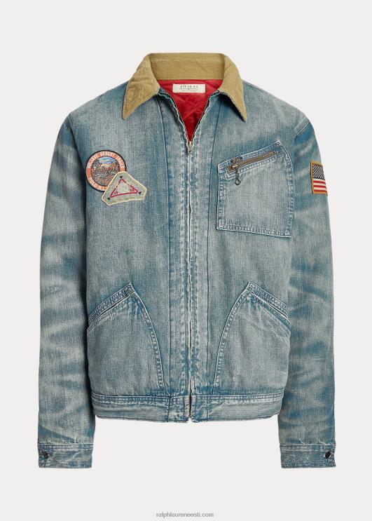 Ralph Lauren mehed teksadest täistõmblukuga jakk PR0V1805 jaanai pesta