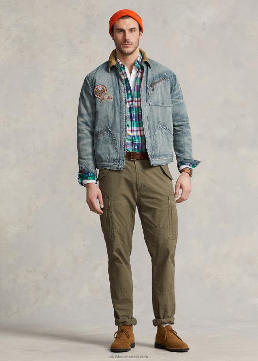 Ralph Lauren mehed teksadest täistõmblukuga jakk PR0V1805 jaanai pesta