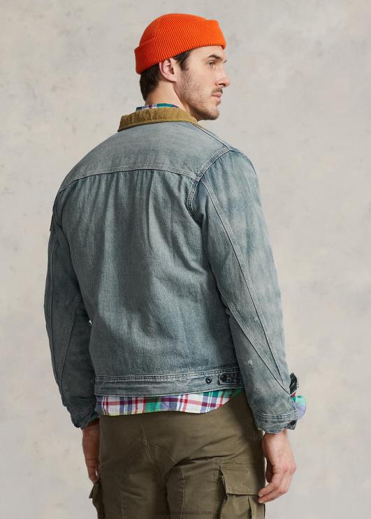 Ralph Lauren mehed teksadest täistõmblukuga jakk PR0V1805 jaanai pesta