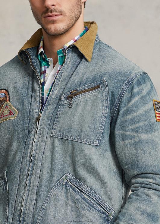 Ralph Lauren mehed teksadest täistõmblukuga jakk PR0V1805 jaanai pesta