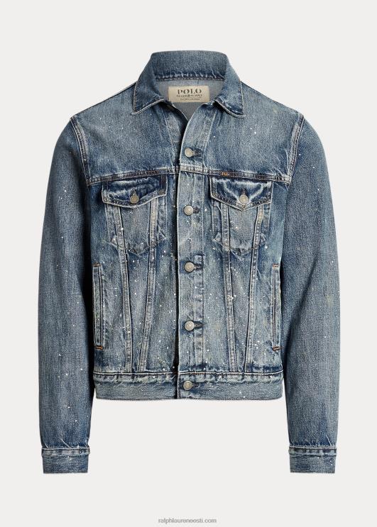 Ralph Lauren mehed värvi-pritsmetega teksaautojakk PR0V105 rodwell