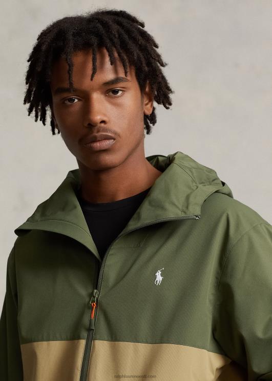 Ralph Lauren mehed veekindel kapuutsiga jope PR0V1174 tume salvei multi