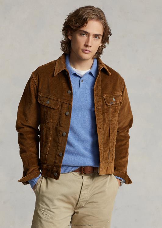 Ralph Lauren mehed veniv velvetist rekkamehe jope PR0V8492 khaki