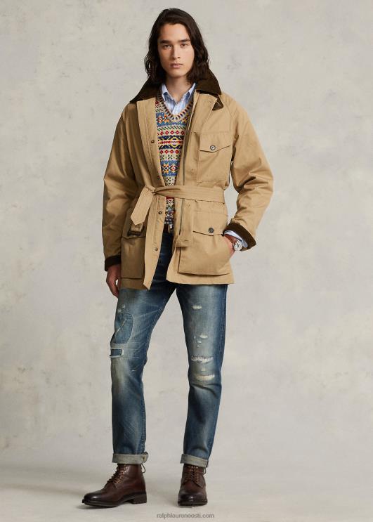 Ralph Lauren mehed ventileeritava vööga jope PR0V1285 kõrbe khaki